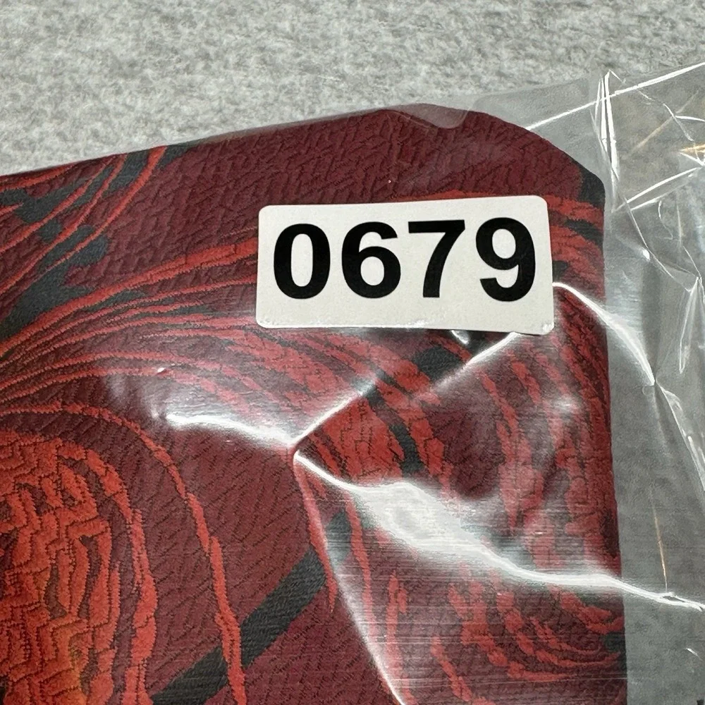 Vintage Commodore Trevira Wide Textured‎ Red & Burgundy Necktie Retro Style